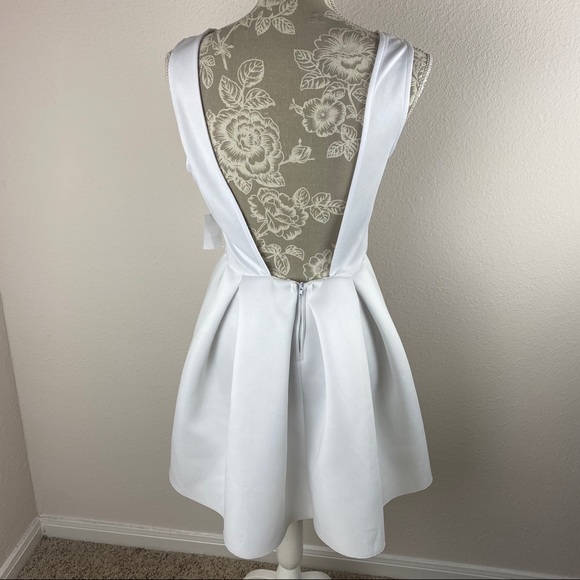 NWT Charlotte Russe  White Slip Dress Medium - Picture 5 of 12